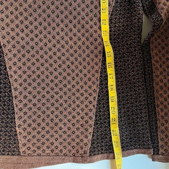 Rag & Bone - Amanda Metallic Crewneck Sweater - copper/brown/black - size M - Picture 9 of 9